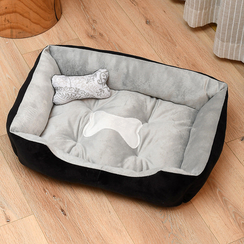 Soft Fleece Pet Bed Large Warm Dog Cat Puppy Sleeping Mat Cushion Cozy Kennel