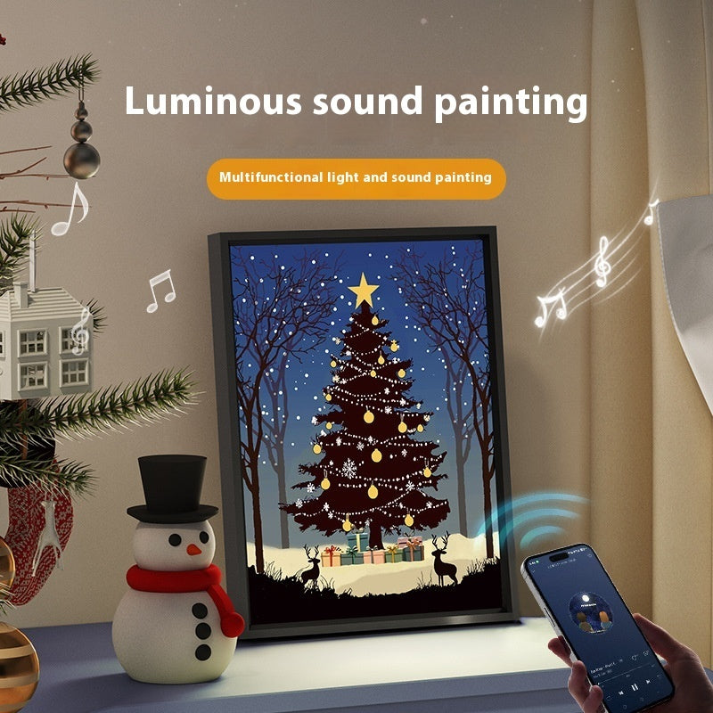 Ornament Gift Light And Shadow Art Lighting Luminous Speaker Christmas