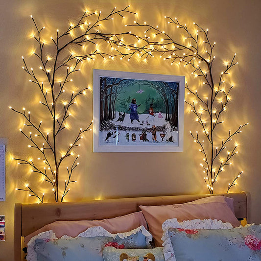 Christmas Light Flexible DIY Willow Vine Branch LED For Room Wall Wedding Party Decor