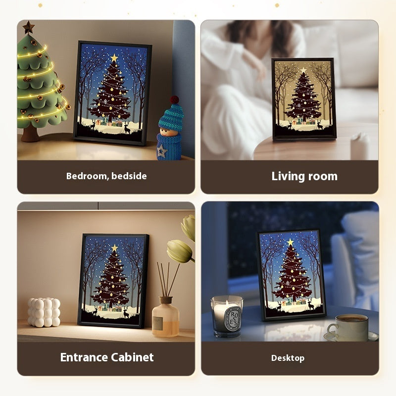 Ornament Gift Light And Shadow Art Lighting Luminous Speaker Christmas