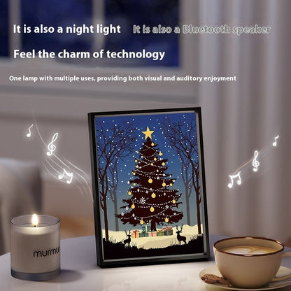 Ornament Gift Light And Shadow Art Lighting Luminous Speaker Christmas